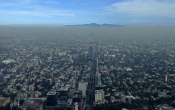 A cloud of smog over Mexico City