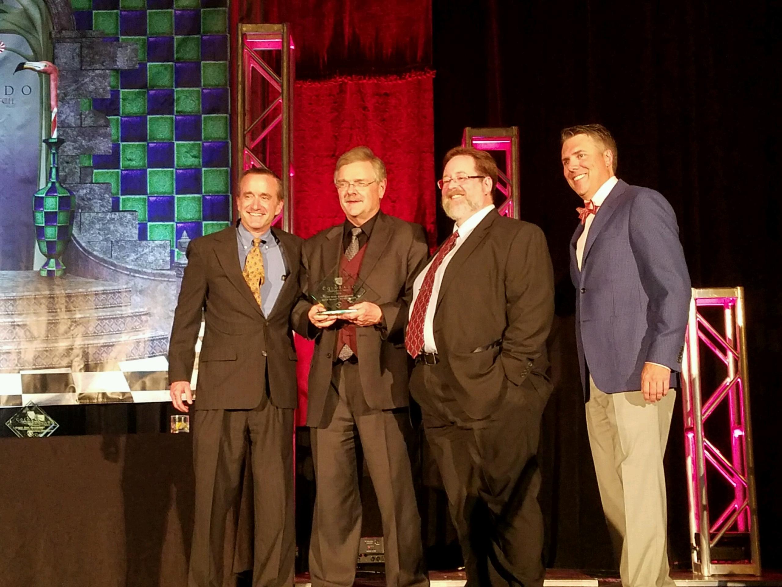 CPP's Dr. Ron Petersen and Bob Fallbeck presented with the Colorado Companies to Watch Award