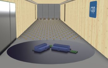 Rendering of a typical Hyperscale Data Center in one of CPP’s atmospheric boundary layer wind tunnels. Physical dispersion modeling is used to define the level of re-entrainment of exhaust at nearby air intakes.